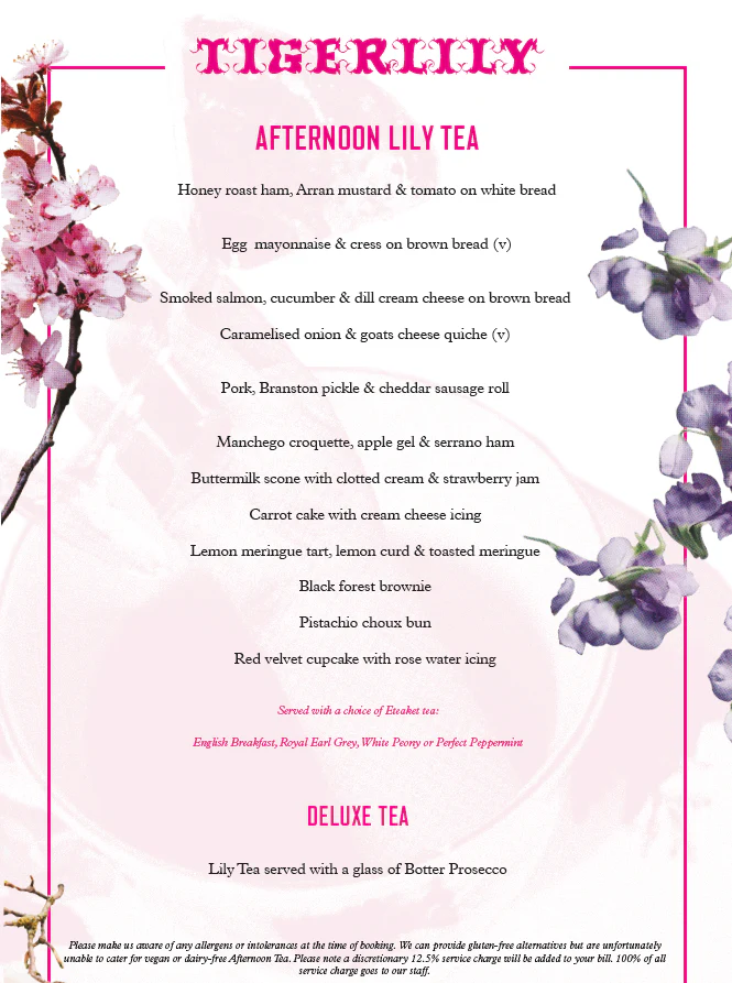 Spa & Afternoon Tea Package Edinburgh – Tigerlily (For 2) - Image 3